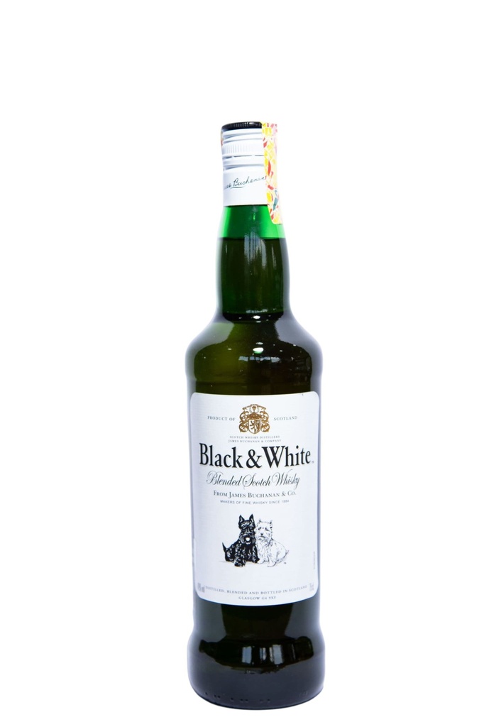 BLACK & WHITE WHISKY 75CL