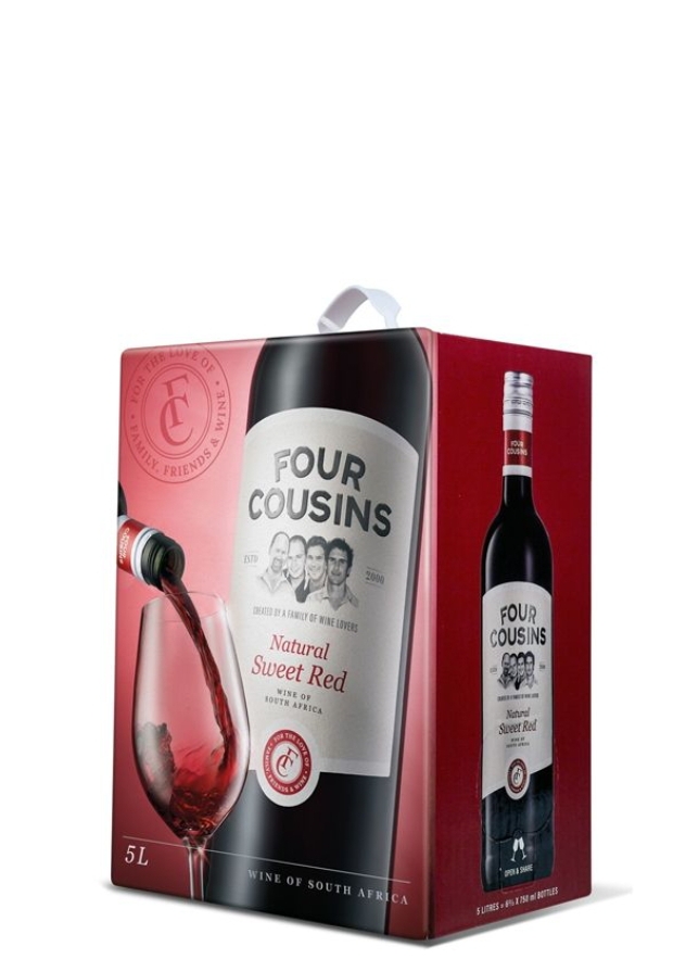 FOUR COUSINS SWEET RED 5LTR