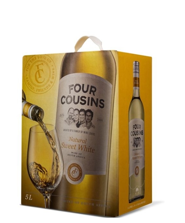 FOUR COUSIN SWEET WHITE 5LTR