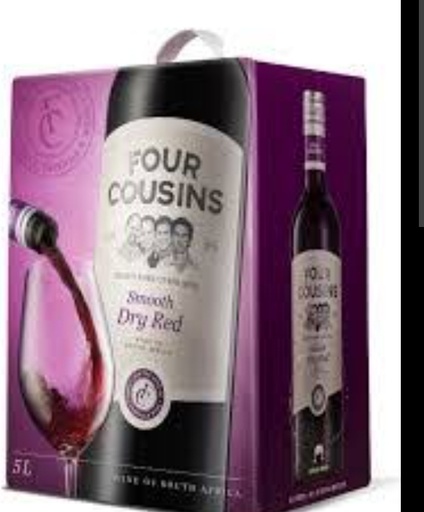 [CE00311] FOUR COUSINS DRY RED 5LTR